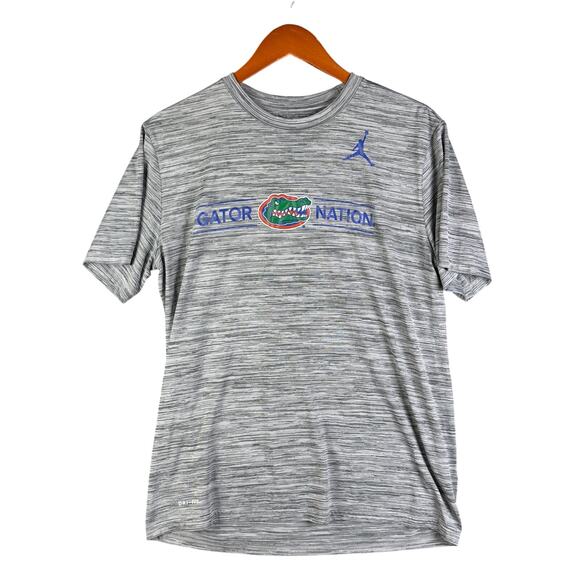 Nike Air Jordan Florida Gators Nation Shirt Activewear Heather Gray‎ Mens Large - Picture 1 of 9